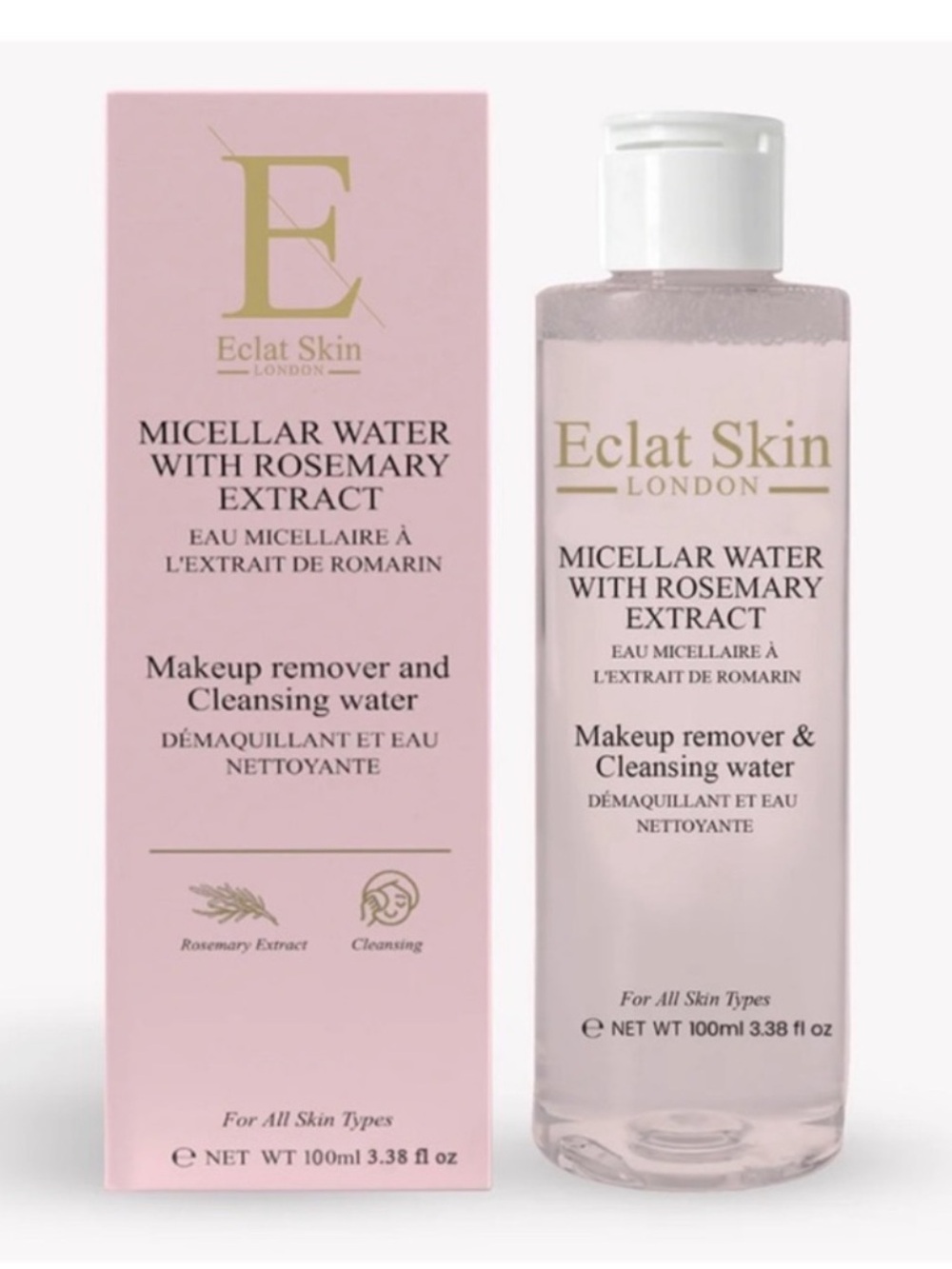 Eclat Skin London LIMITED EDITION MICELLAR WATER WITH ROSEMARY EXTRACT 100ML